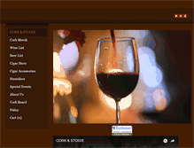 Tablet Screenshot of corkandstogie.com